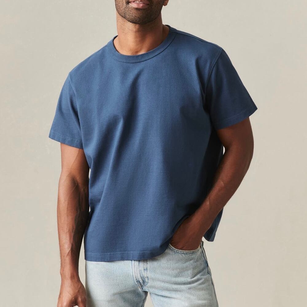 American Giant Men's Everest Tee Spellbound Blue Size Large NWOT